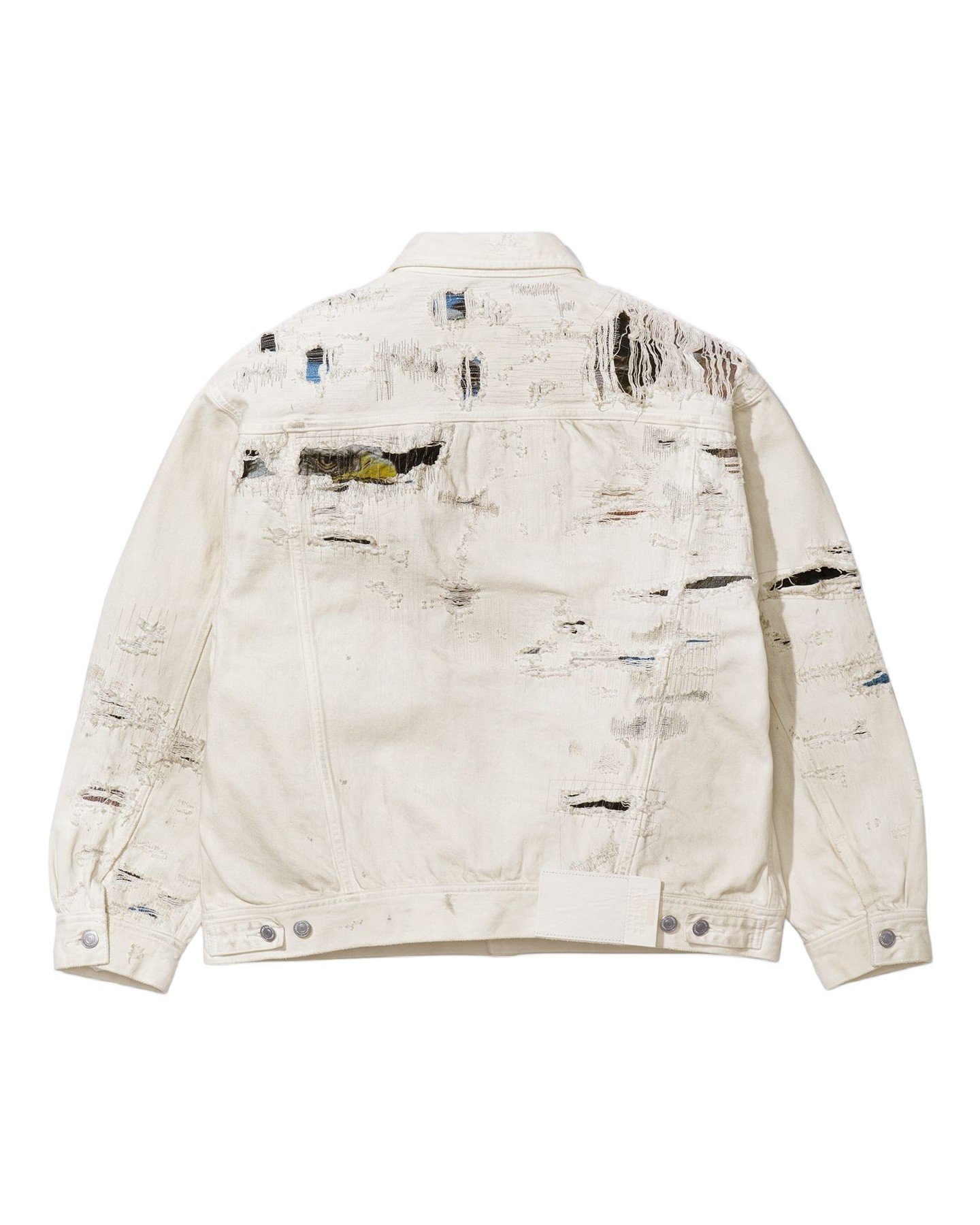 Supreme®/MM6 Maison Margiela Distressed Selvedge Denim Trucker Jacket view 5
